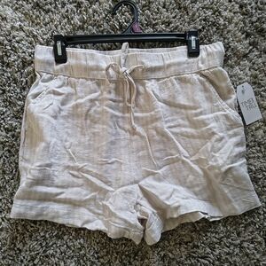 Time and Tru Women's High Waist Tan Shorts